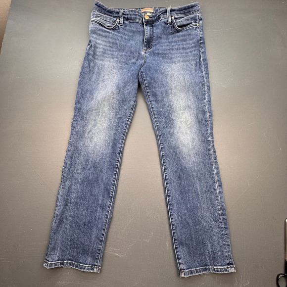 Kut From The Kloth Jeans Women's 16 Classic Straight Dark Wash Stretch Denim - Picture 1 of 13